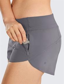 img 1 attached to 🩳 CRZ YOGA Women's Low-Rise Quick-Dry Workout Sports Active Running Shorts - Stay Cool and Comfy with 2.5 Inches Length