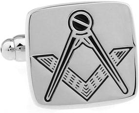 img 2 attached to Vcufflinks Freemason Masonic Silver Cufflinks