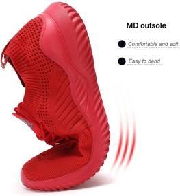 img 1 attached to Men's Lightweight Breathable Running Walking Sneakers, Athletic Shoes