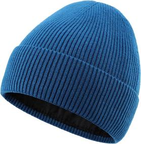 img 4 attached to 🧶 Connectyle Kids Beanie Hat - Cozy Winter Hats for Boys Girls with Fleece Lining - Knitted Cap