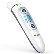 digital infrared thermometer for baby, kids, and adults – medical forehead and ear thermometer with fever indicator… logo