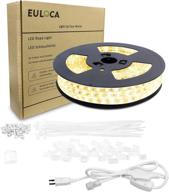 🔥 euloca led light strip kit: waterproof ip65, 2700k warm white, 110v, flexible, 900 smd 2835 leds, ul listed power supply logo