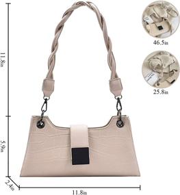 img 3 attached to Crocodile Pattern Crossbody Shoulder Handbags Women's Handbags & Wallets