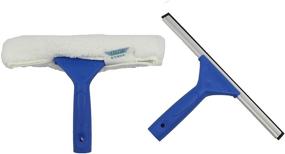 img 3 attached to 🪟 Ettore 17050 Combo Kit with 12-Inch All-Purpose Squeegee, 10-Inch All-Purpose Microfiber Washer, and 42-inch REA-C-H Extension Pole in Blue - Ideal for Window Cleaning