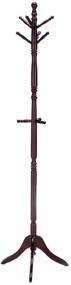 img 1 attached to 🧥 Enhance your Entryway with the ORE International Cherry Finish Wood Swivel Coat Rack