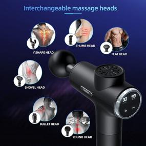 img 3 attached to 🏋️ Youdgee Massage Gun Deep Tissue: Effective Pain Relief for Back, Neck, Shoulder, Leg - Percussion Massage Gun Perfect for Athletes - 30 Speed Levels Massager Tool