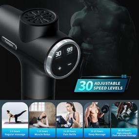 img 2 attached to 🏋️ Youdgee Massage Gun Deep Tissue: Effective Pain Relief for Back, Neck, Shoulder, Leg - Percussion Massage Gun Perfect for Athletes - 30 Speed Levels Massager Tool