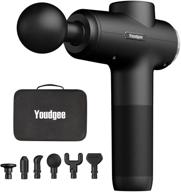 🏋️ youdgee massage gun deep tissue: effective pain relief for back, neck, shoulder, leg - percussion massage gun perfect for athletes - 30 speed levels massager tool logo