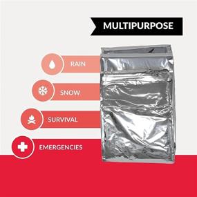 img 2 attached to 🔥 Essential Emergency Mylar Thermal Blankets Pack: Optimal Safety and Warmth in Critical Situations