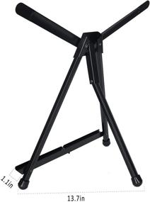 img 2 attached to 🎨 MEEDEN 10-Piece Artist Tabletop Display Easel: Aluminum Tripod, Portable & Lightweight | Collapsible Folding Frame Easel for Canvas up to 22X24inches