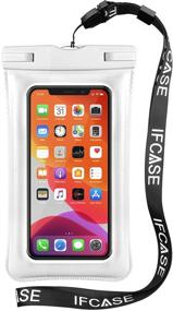 img 4 attached to 📱 IFCASE Universal Waterproof Case (2 Pack) - TPU Phone Dry Bag Pouch for iPhone 13 Pro Max, Samsung Galaxy S21, LG Stylo 5, and More (White)