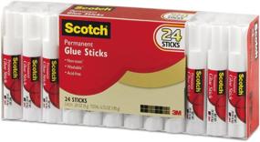 img 3 attached to 📎 Scotch 600824S Heavy-Duty Permanent Glue Stick, 0.28 oz, Pack of 24