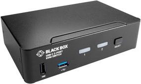 img 1 attached to Enhance Productivity with Black Box USB-C 4K KVM Switch: 2-Port for Efficient Workflow