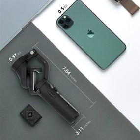 img 1 attached to 📱 Hohem Smartphone Gimbal Stabilizer 2021 Upgrade – Lightweight Foldable Handheld Stabilizer, 3-Axis Smartphone Gimbal