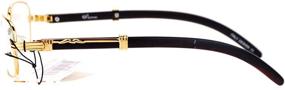 img 2 attached to Trendy SA106 Nouveau Vintage Rectangular Glasses: Stylish Eyewear for a Chic Look!