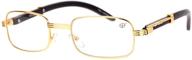 trendy sa106 nouveau vintage rectangular glasses: stylish eyewear for a chic look! logo