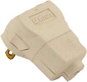 img 1 attached to Leviton 101AN-W Non-Polarized Angle Plug - 15 Amp, 125 Volt, 2-Pole 2-Wire - White