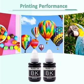 img 2 attached to 🖨️ Topcolor Compatible Refill Dye Ink Bottle Replacement for Canon PIXMA G4200 G4210 - Black 135ML & 70ML C/M/Y, 4-Pack