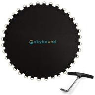 🤸 premium skybound replacement trampoline mat for 15ft frames: includes spring tool, v-rings, and enhanced stitching for safe bouncing логотип