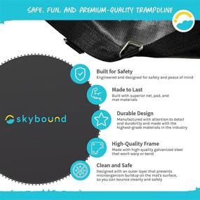 img 2 attached to 🤸 Premium SkyBound Replacement Trampoline Mat for 15ft Frames: Includes Spring Tool, V-Rings, and Enhanced Stitching for Safe Bouncing