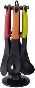 img 4 attached to Home Basics Resistant Non Stick Multi Color