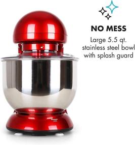 img 2 attached to KLARSTEIN Bella Rossa Electric Stand Mixer, Grinder, Dough Bowl, Flat Whisk, Food Mixer, Wire Whip, 650W, 5.5 qt Stainless Steel Bowl, 6 Speeds - Ultimate Kitchen Appliance