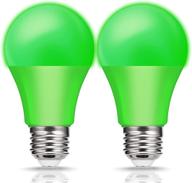 💡 energy-saving jandcase a19 green led light bulb: brighten up with eco-friendly illumination logo