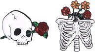 halloween skull enamel pins for goth enthusiasts: backpack, lapel, brooch, and more! logo