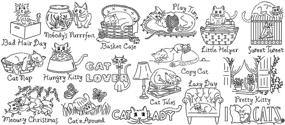 img 1 attached to 🐱 Aunt Martha's Clever Kitties Embroidery Transfer Pattern Book Kit: Unleash Your Creativity with these Paw-some Designs!