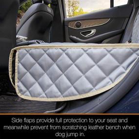 img 1 attached to 🐶 iBuddy Bench Dog Car Seat Cover for Car/SUV/Small Truck: Waterproof Back Seat Protector for Kids, Odorless and Durable Pet Seat Cover for Dogs - Machine Washable