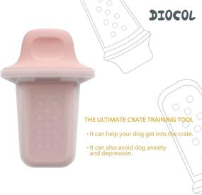 img 1 attached to 🐶 DIOCOL Crate Training Dog Toy - Anxiety-Reducing Peanut Butter Dispenser & Therapy Aid for Dogs