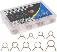 🔩 glarks 290pcs fuel line hose water pipe air tubing spring clips clamps assortment kit - 5-13mm sizes for effective fastening logo