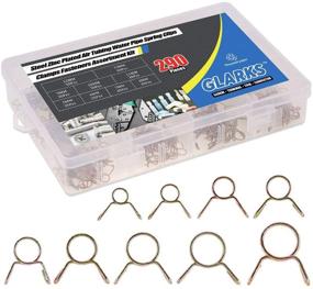 img 4 attached to 🔩 Glarks 290Pcs Fuel Line Hose Water Pipe Air Tubing Spring Clips Clamps Assortment Kit - 5-13MM Sizes for Effective Fastening