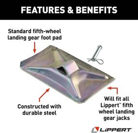 img 1 attached to 🦶 Lippert 700052 Enhanced Landing Gear Footpad Kit