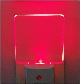 img 4 attached to 🌙 Dusk to Dawn Sensor Red LED Night Light - 2 Pack, 0.5W Plug-in for Effective Illumination