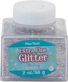 img 3 attached to 💫 Sulyn Silver Extra Fine Glitter Stacker Jar: Brilliant Sparkles for Effortless Crafting