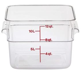 img 4 attached to 🔄 Контейнер Cambro 12 квартовый , квадратный, прозрачный - 12SFSCW135