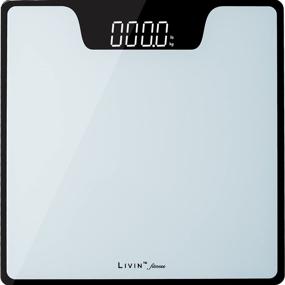 img 4 attached to LIVIN Digital Body Weight Scale with Extra Large LED Display - High Precision and Easy-to-Use Bathroom Scale, Tempered Glass Top, Max 400 lbs/180 kgs - Batteries Included