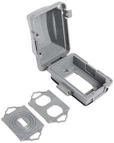img 1 attached to 🌦️ Ultimate Weatherproof Protection: Taymac MM420G Non-Metallic 1 Gang Weatherproof Outlet Cover