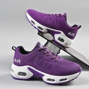 img 3 attached to 👟 SURRAY Women's Air Running Shoes: Stylish, Non-Slip Sneakers for Walking, Tennis, and Comfortable Casual Fashion (US5.5-11 B(M))