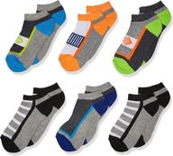 six-pack jefferies socks boys' sporty athletic low cut half cushion socks logo