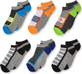 img 4 attached to Six-Pack Jefferies Socks Boys' Sporty Athletic Low Cut Half Cushion Socks