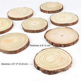 img 3 attached to 🌲 Binswloo 30 Pcs Natural Wood Slices: Unfinished Craft Wood Circles for DIY Crafts, Paintings, Ornaments, Weddings