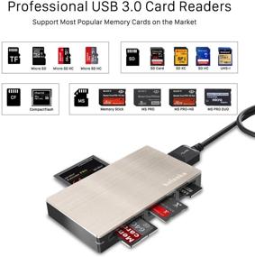 img 3 attached to Картридер USB 3.0 SD и Micro SD - Адаптер карты типа C из алюминия для ноутбуков на Windows и MacBook Pro, MacBook Air/iPad Pro 2019/2018 и др.