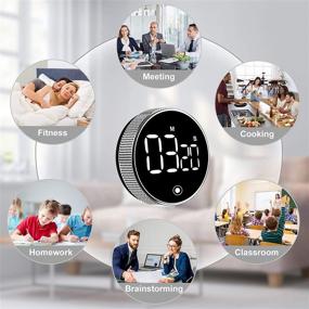 img 3 attached to ⏲️ OVEKI Magnetic LED Digital Timer - Kitchen Countdown Timer for Teacher, Kids, and Elderly - Easy One Button Rotary Operation - Ideal for Home Work, Fitness