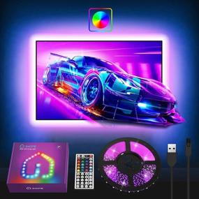 img 4 attached to Enhance Your Viewing Experience with 9.8Ft RGB LED Strip Lights for TV