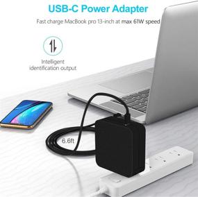 img 2 attached to 💡 65W USB-C Power Adapter Fast Charger for Apple MacBook/Pro, Lenovo, ASUS, Acer, Dell, Xiaomi Air, Huawei Matebook, HP Spectre, Thinkpad and More Laptops or Smartphones with USB-C