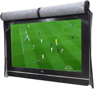 📺 top-rated a1cover outdoor 55" tv set cover: scratch-resistant liner for ultimate led screen protection - perfectly compatible with standard mounts and stands (black) logo