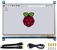 🖥️ waveshare 7-дюймовый hdmi жк-дисплей b: 800x480 rev3.1 с сенсорным экраном для raspberry pi/ raspberry pi 3 модель b+ - интерфейс hdmi логотип