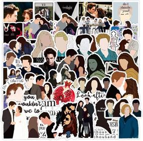 img 4 attached to 🌙 50pcs The Twilight Saga Vinyl Stickers - Laptop, Waterproof, Luggage, Skateboard, Water Bottle, Bicycle, Bumper, Snowboard Decorations - Ideal Gift for Twilight fans